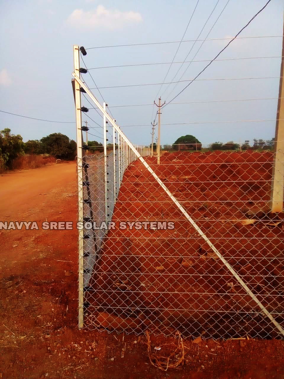 Residential boundary wall solar fence