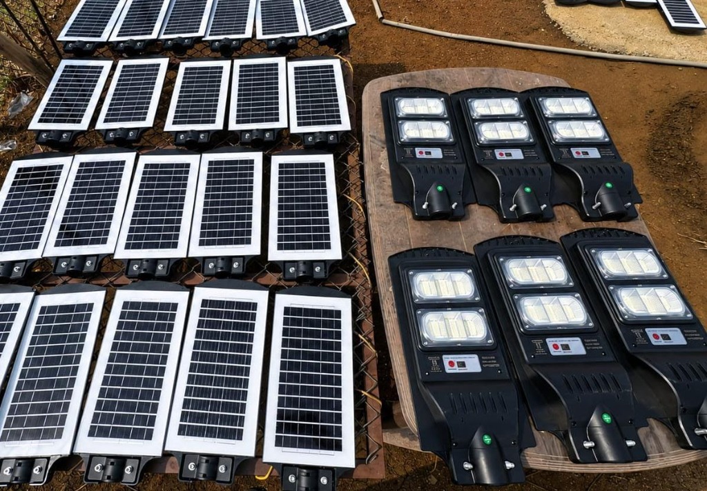 Solar Power Street Light Heads Assembly